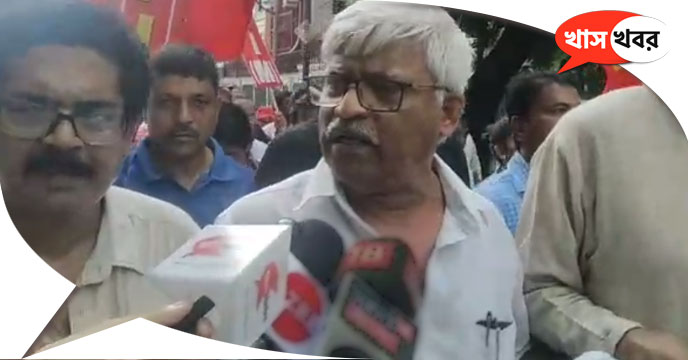 Sujan Chakraborty slams TMC leaders from CPIM rally in kolkata